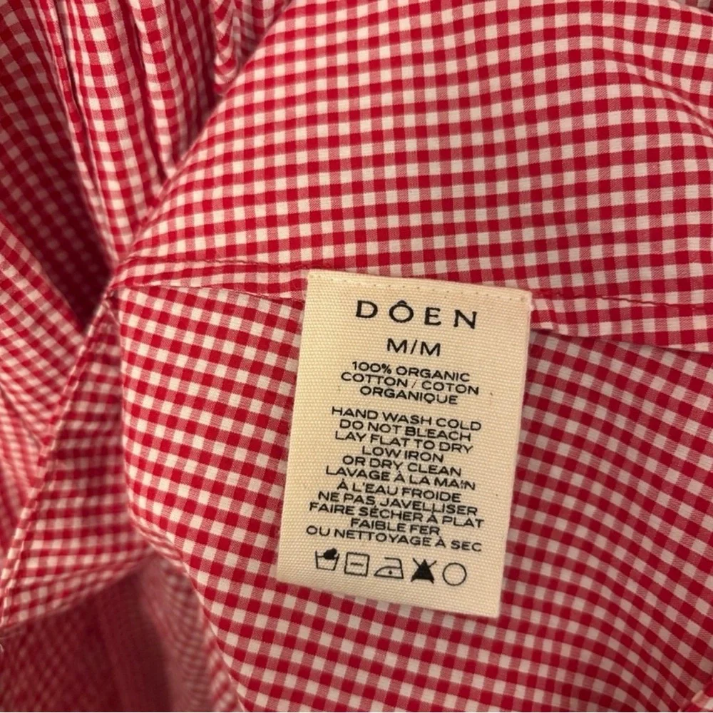 Doen Emmaretta Dress in Cerise Paris Gingham Sleeveless Smocked Midi Dress - Picture 5 of 6